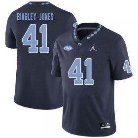 #41 Kedrick Bingley-Jones Men's Tar Heels Fashion NCAA Football Jerseys - Black - 25981926