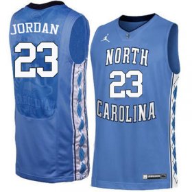 #23 Michael Jordan Men's Tar Heels Popular NCAA Basketball Jerseys - Blue - 77635423