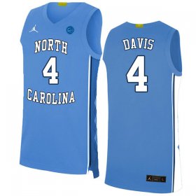 #4 RJ Davis Men's Tar Heels Popular NCAA Basketball Jerseys - Blue - 83023462