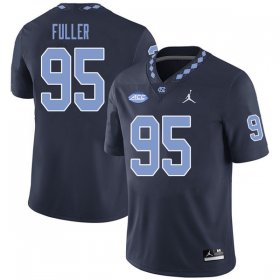 #95 William Fuller Men's Tar Heels Fashion NCAA Football Jerseys - Navy - 73215842